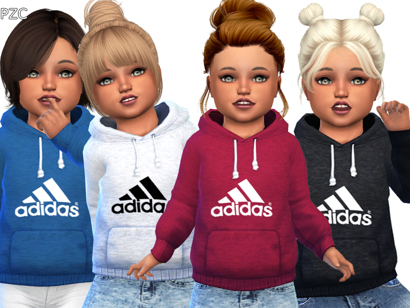 The Sims Resource - Adidas Hoodie For Toddler