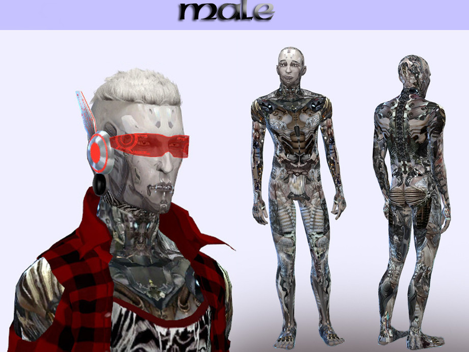 The Sims Resource - Skinton cyborg