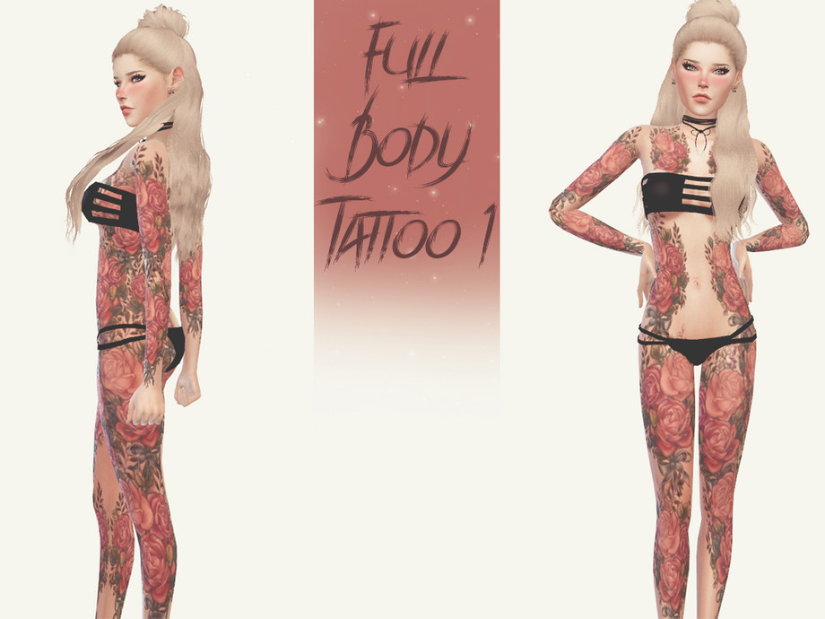 The Sims Resource - Full Body Tattoo 1