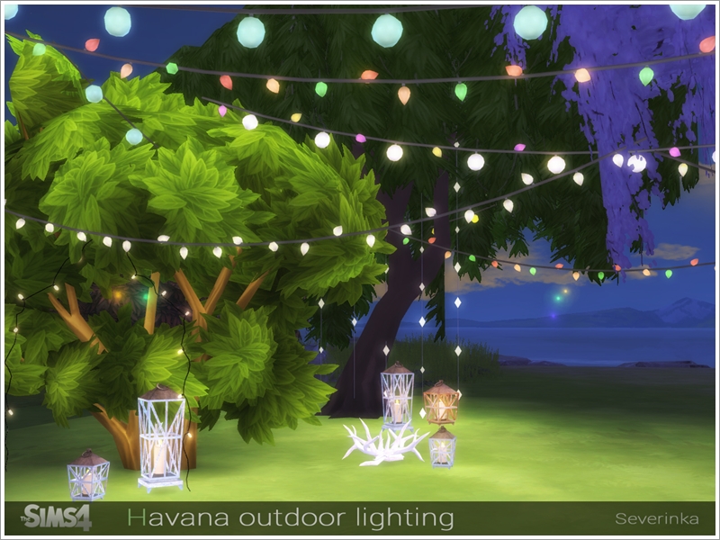 The Sims Resource - Havana outdoor lighting