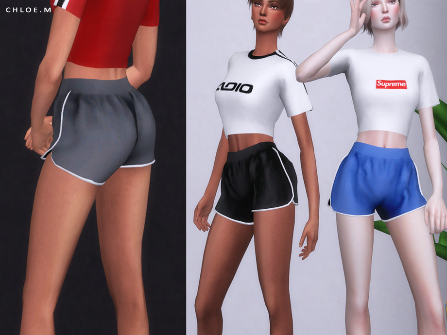 The Sims Resource - ChloeM-Sports Shorts