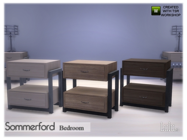 The Sims Resource - Sommerford Bedroom Nightstand