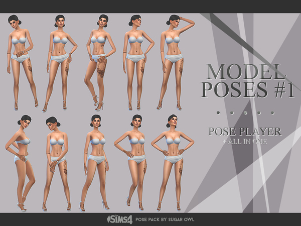 The Sims Resource - Model poses #1 | Pose player version
