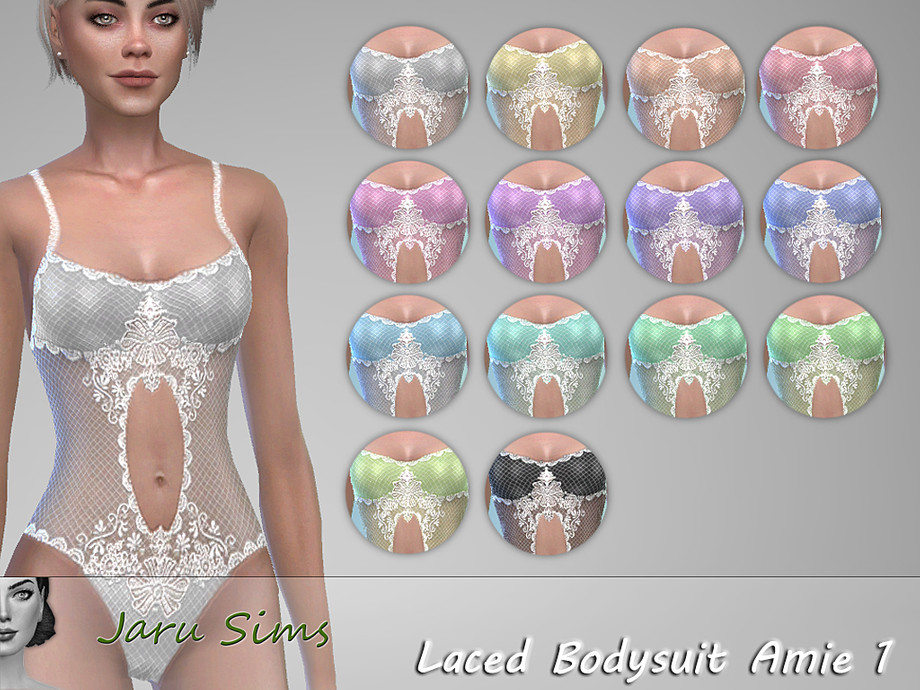 The Sims Resource - Laced Bodysuit Amie 1