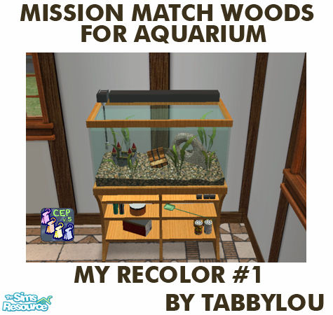 The Sims Resource - TL - MM AquaBox Aquarium My Recolor 1