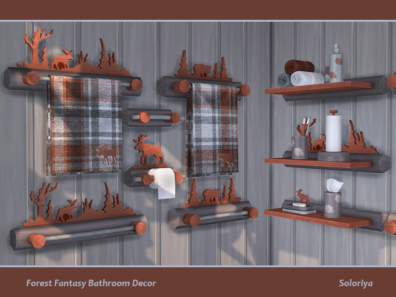 The Sims Resource - Forest Fantasy Bathroom Decor