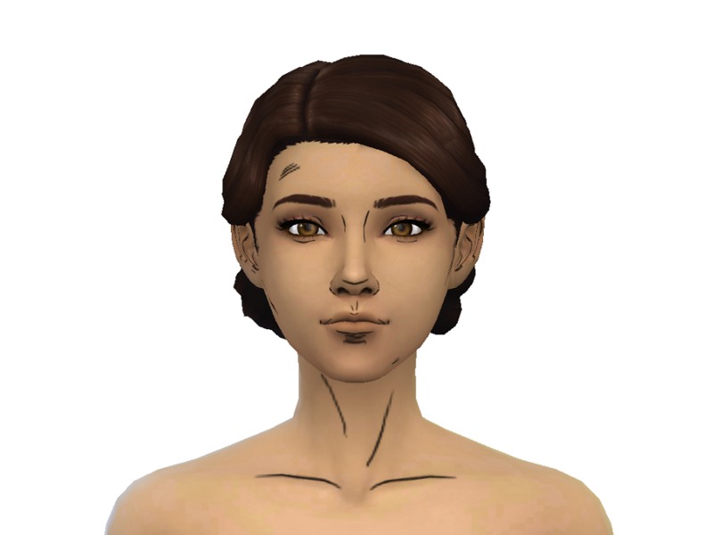 The Sims Resource - The Walking Dead Clementine Skin
