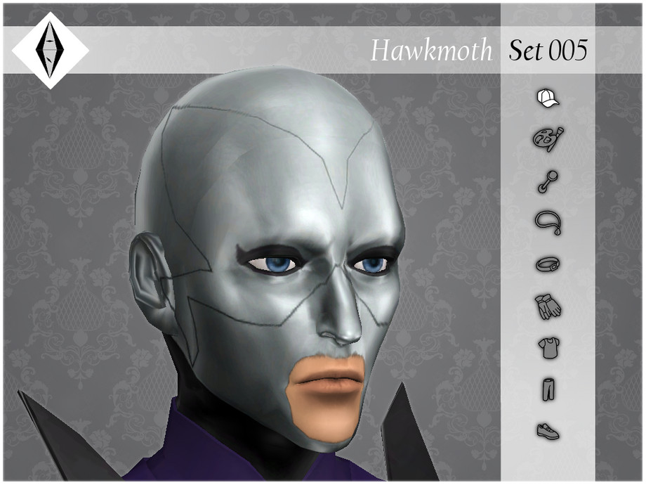 The Sims Resource - Hawkmoth - Set005 - Hat - Mask