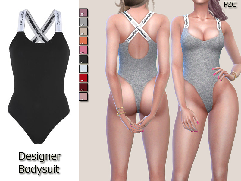 The Sims Resource - Designer Bodysuit Sleepwear