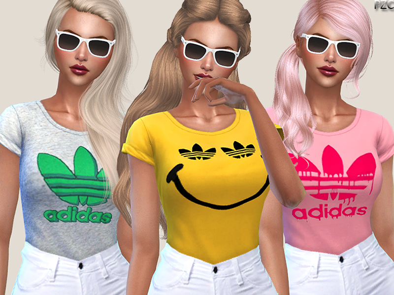 The Sims Resource - Adidas Tees Collection