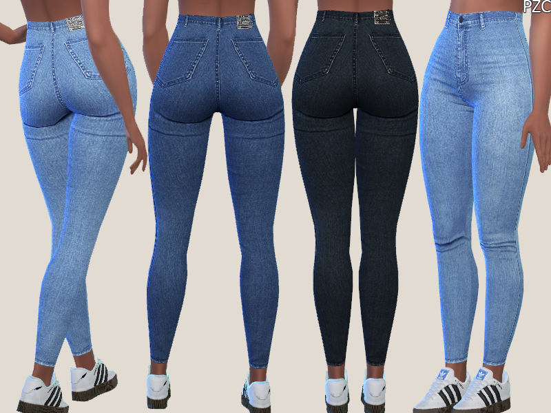 The Sims Resource - Denim Skinny Jeans 015