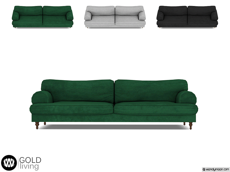The Sims Resource - Gold Sofa