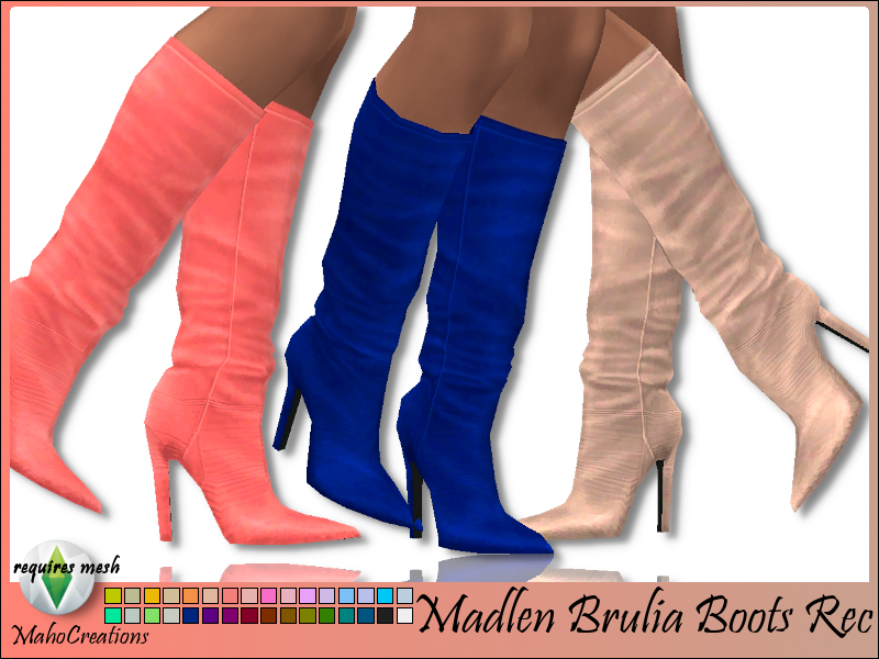 The Sims Resource - Madlen Brulia Boots Recolor - mesh needed