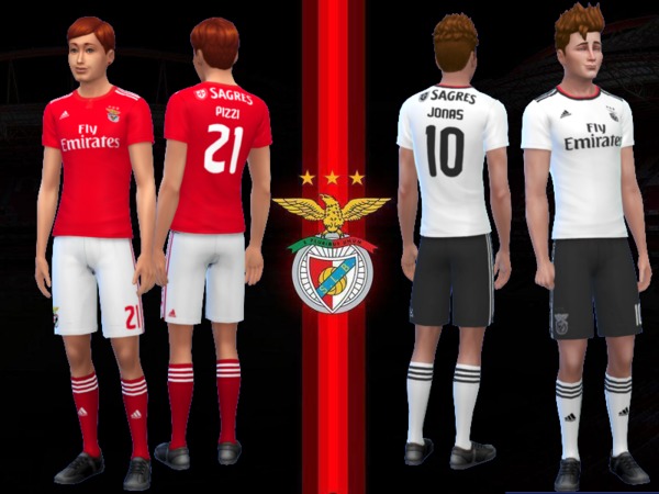 The Sims Resource - SL Benfica Kit 2018/19 fitness needed