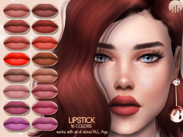 The Sims Resource - Matte Lipstick BM05