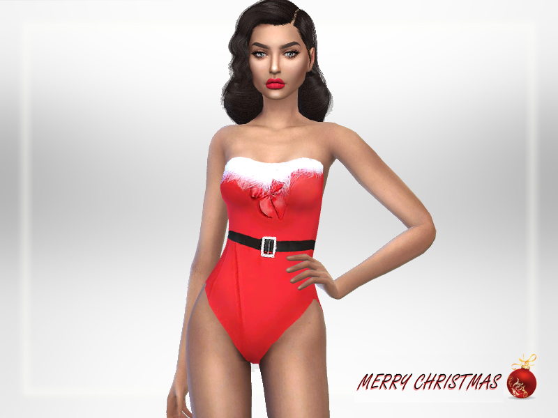 The Sims Resource - Christmas Lingerie/Swimsuit