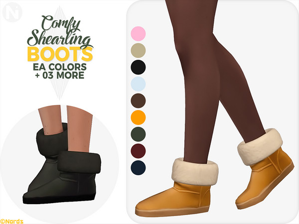 The Sims Resource - Comfy Shearling Boots
