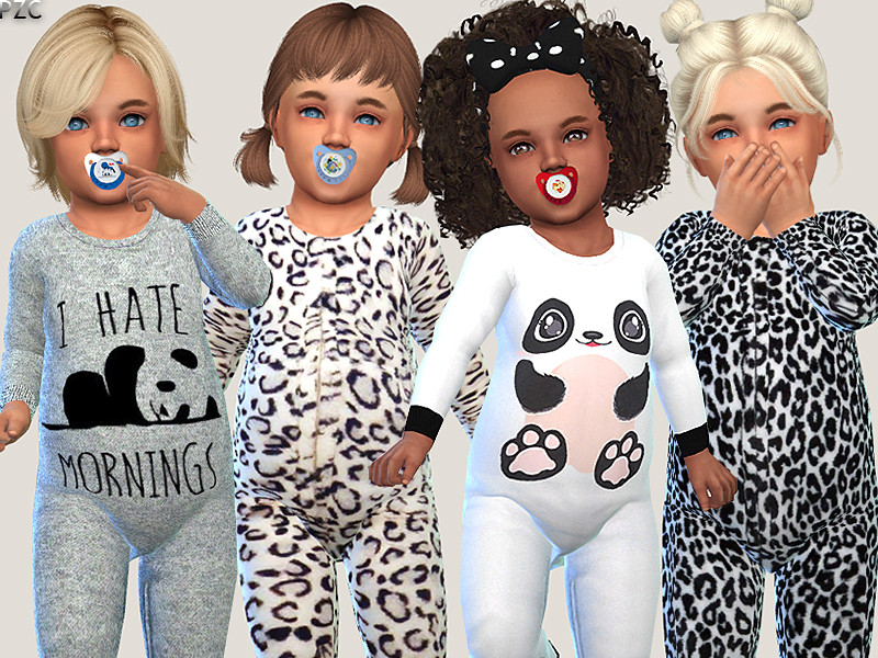 The Sims Resource - Toddler Onesie Collection and Little Bear Sweater Set