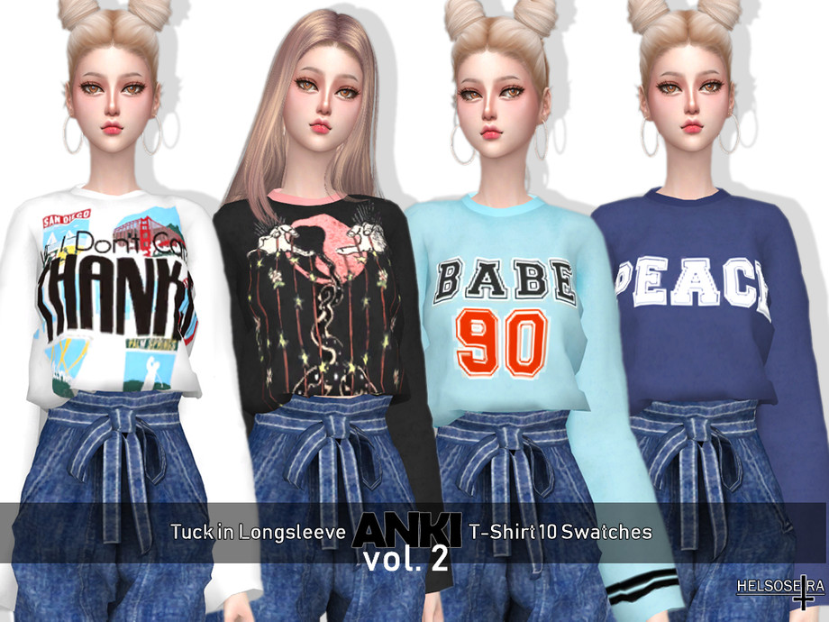 The Sims Resource - ANKI - Vol2 - Tuck in T-shirt
