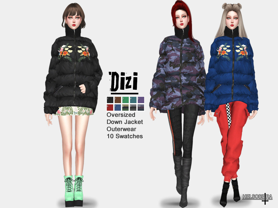 The Sims Resource - DIZI - Oversized Jacket