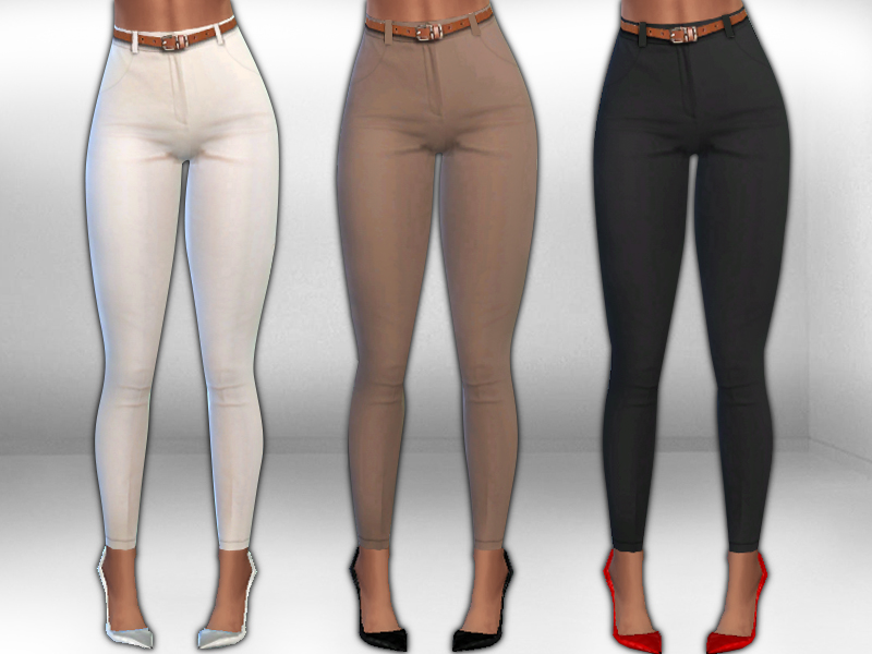 prøve Krav Beskæftiget The Sims Resource - V. Moda Stretch Classial Trousers with Belt