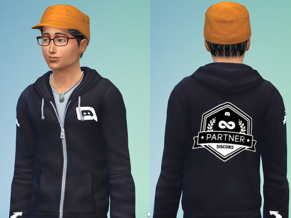 The Sims Resource - Discord Hoodie Male v1