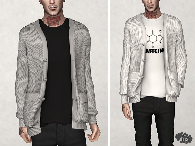 The Sims Resource - Knitted Cardigan