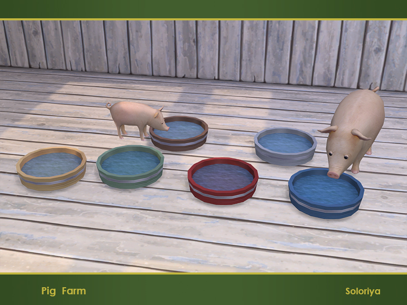 The Sims Resource - Pig Farm. Water Bowl