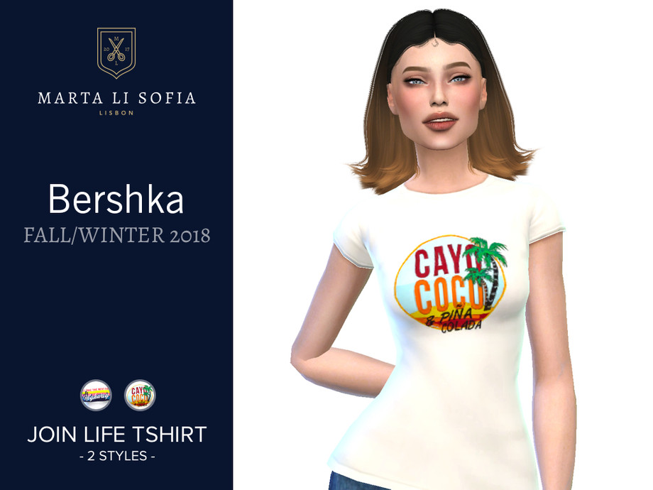 The Sims Resource - Marta Li Bershka Join Life Tshirt