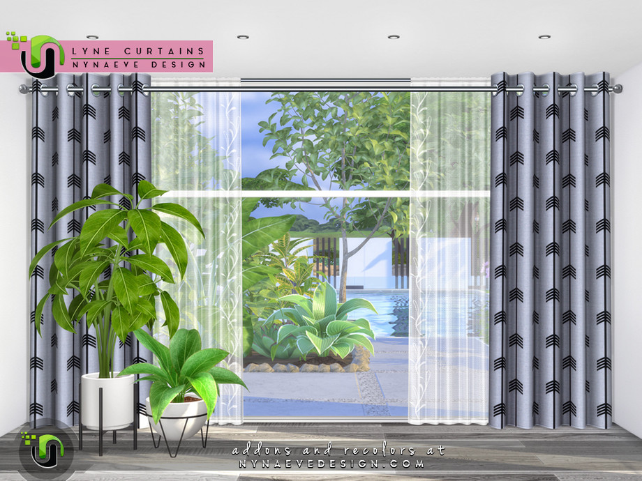 The Sims Resource - Lyne Curtains I - Short Walls
