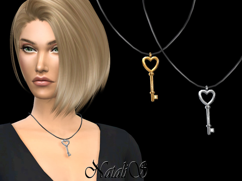 The Sims Resource - NataliS_Key to my heart pendant