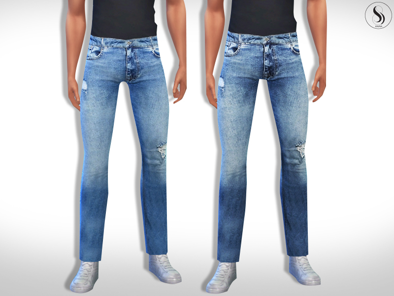 The Sims Resource - Pier One Men Slim Fit Jeans