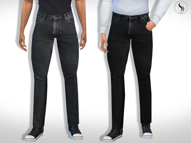 The Sims Resource - Lee Luke Slim Fit Men Jeans