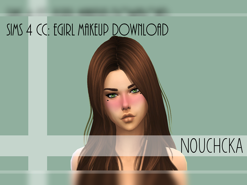 The Sims Resource - Egirl makeup for women and men.