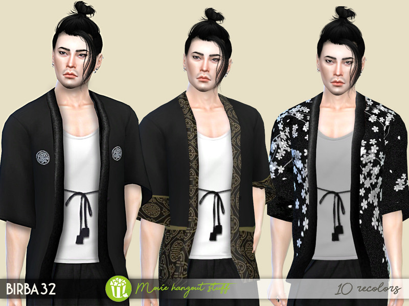The Sims Resource - Kimono Jacket - Set1