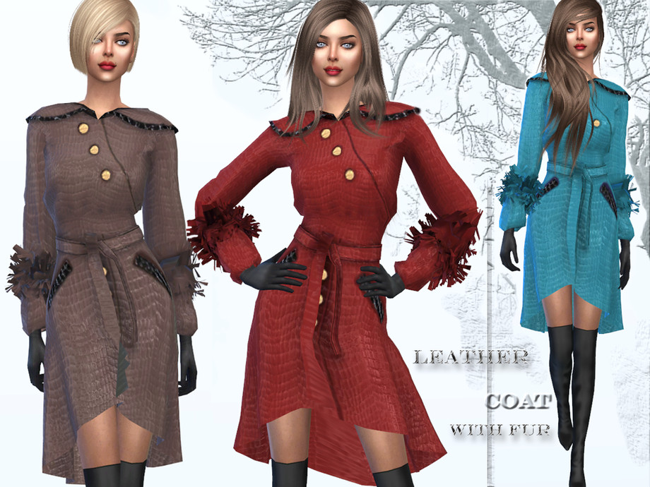 The Sims Resource - Leather coat