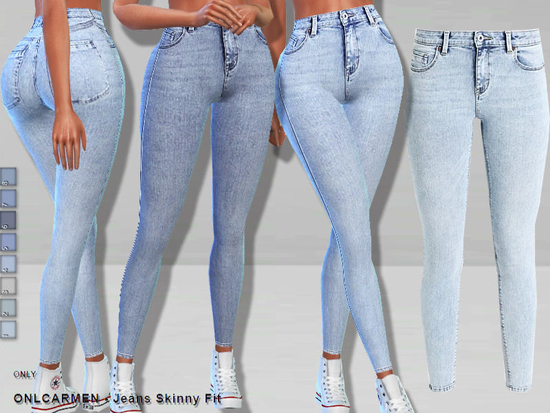The Sims Resource - Only_Carmen Jeans Skinny Fit
