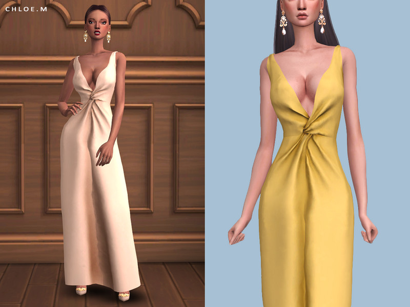 The Sims Resource - ChloeM-Long Dress