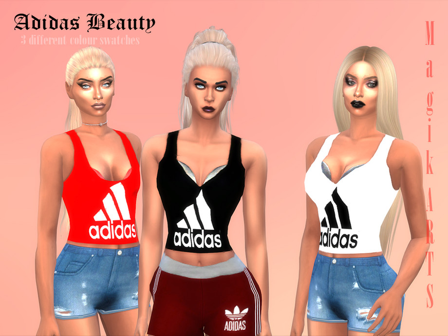 The Sims Resource - Adidas Crop Tops