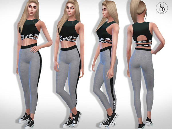 The Sims Resource - Athletic Nike Fitness Outfit