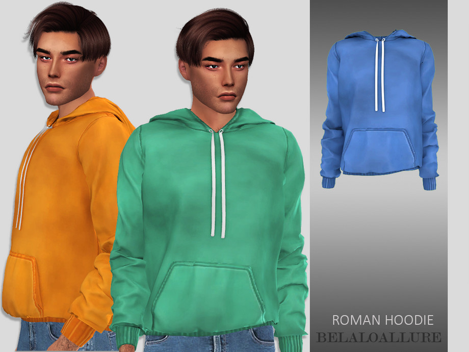 The Sims Resource - Belaloallure_Roman hoodie