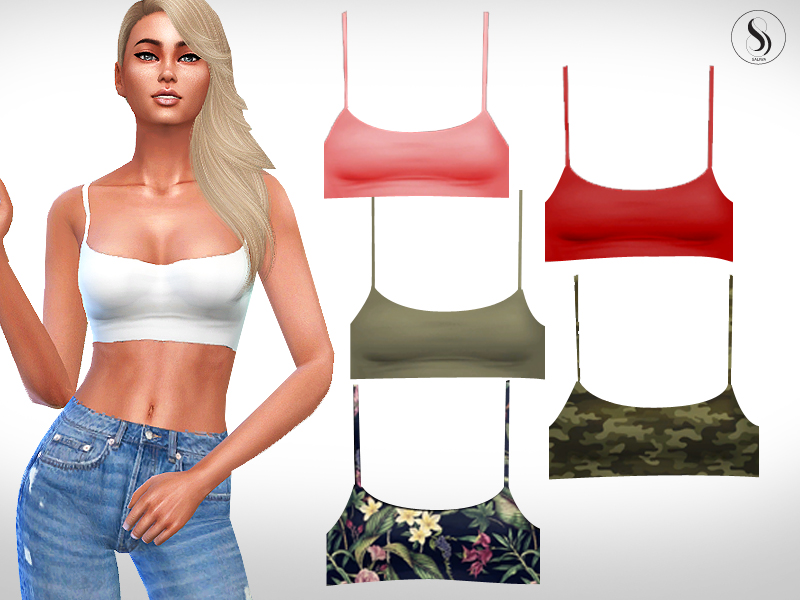 The Sims Resource - Female Crunk Tank Tops