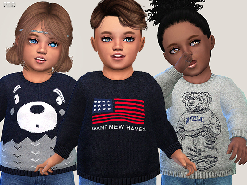The Sims Resource - Cute Sweaters For Toddlers