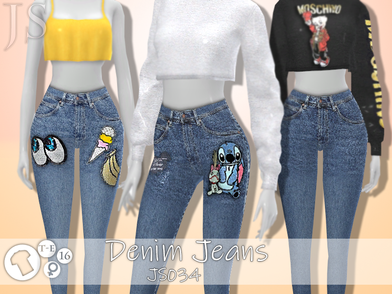 The Sims Resource - Denim Jeans- JS034