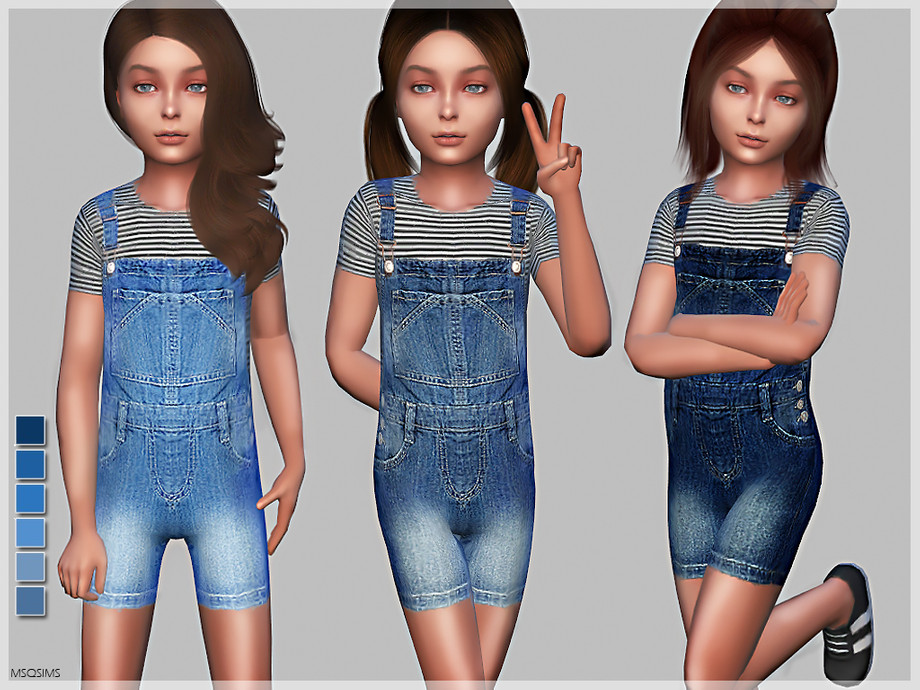 The Sims Resource - Children Dungaree N01