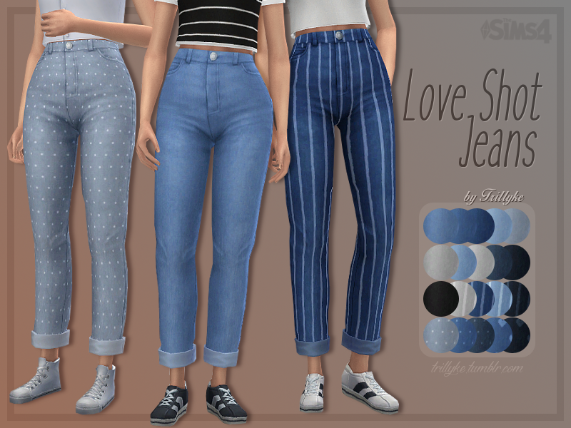 The Sims Resource - Trillyke - Love Shot Jeans