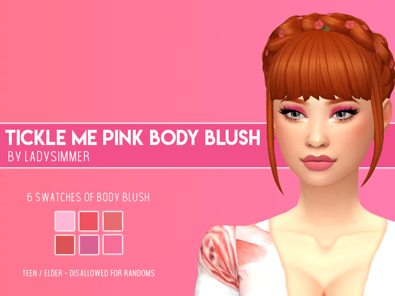 The Sims Resource - Tickle Me Pink Body Blush