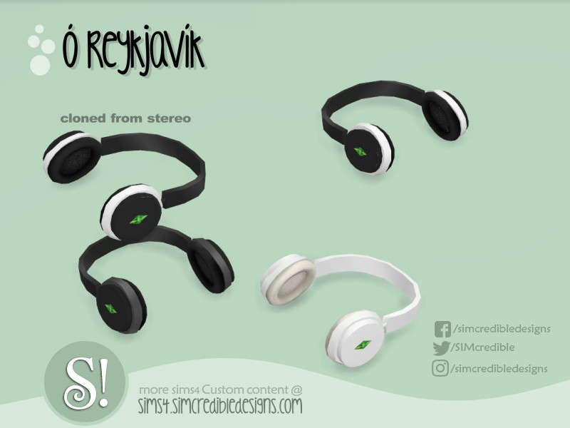 The Sims Resource - Oh Reykjavik headphone (stereo)