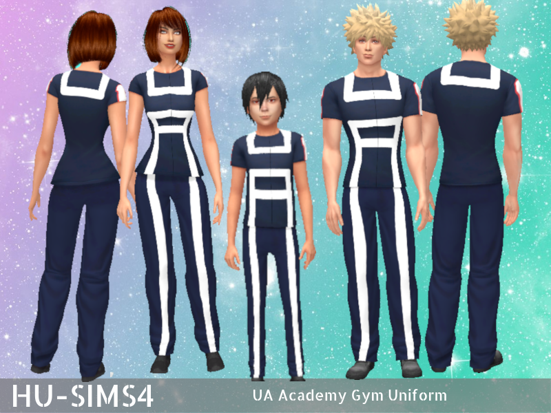 The Sims Resource - My Hero Academia Gym Uniform