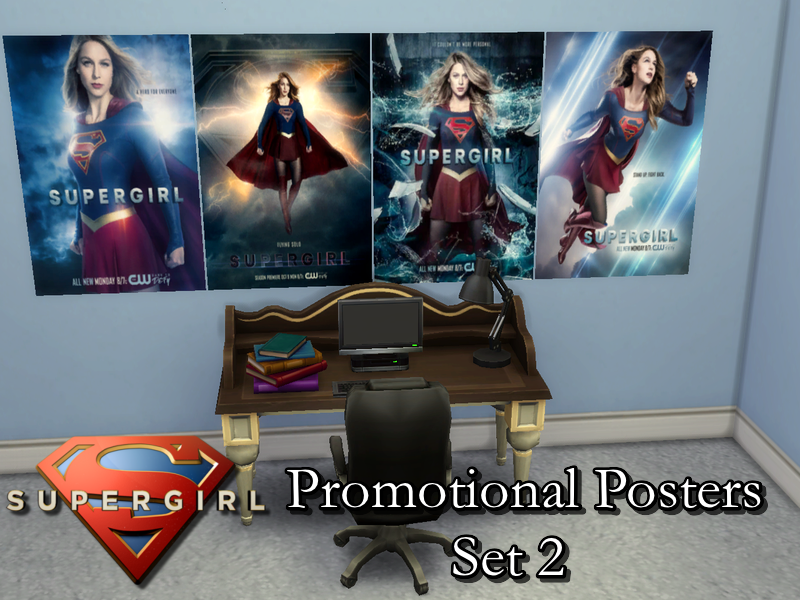 The Sims Resource - Supergirl Promo Posters Set